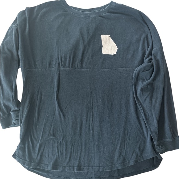 Blue Boxy Long Sleeve Shirt - Picture 1 of 5